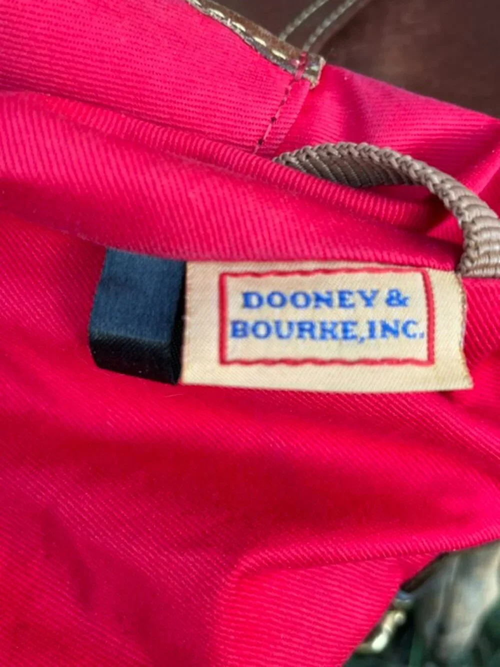 Dooney and Bourke Kingston Hobo Florentine Leather Chestnut